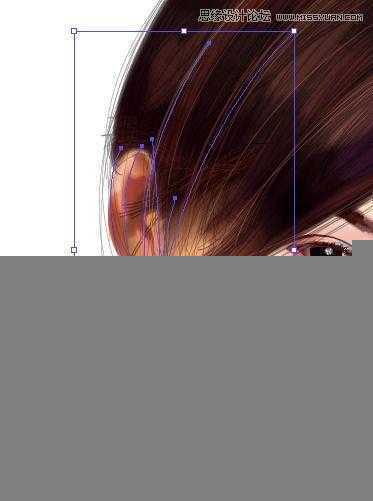 Illustrator网格工具绘制写实美女教程,脚本之家