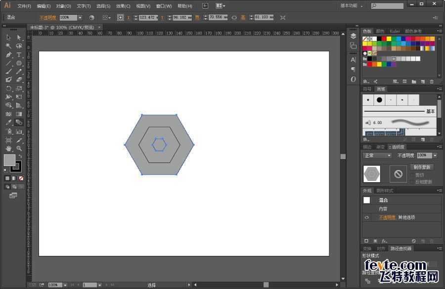 AI打造漂亮六边形无缝拼接背景 脚本之家 AI实例教程 技术分享