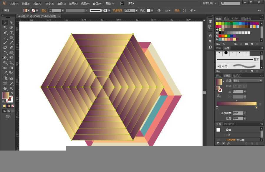AI打造漂亮六边形无缝拼接背景 脚本之家 AI实例教程 技术分享