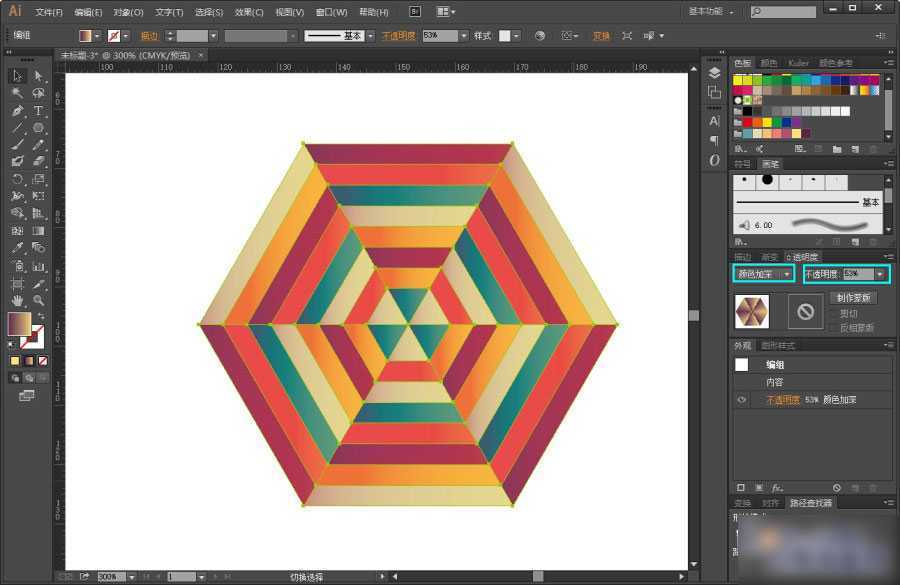 AI打造漂亮六边形无缝拼接背景 脚本之家 AI实例教程 技术分享