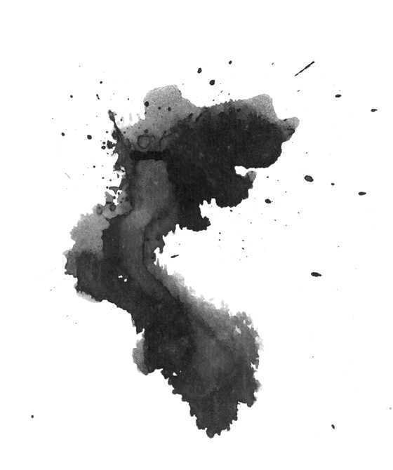 ‘Photoshop利用液化滤镜快速制作水墨艺术字技巧‘