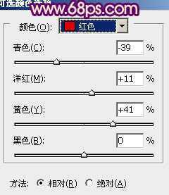 ‘Photoshop将树林人物图片调成淡淡的橙色调‘