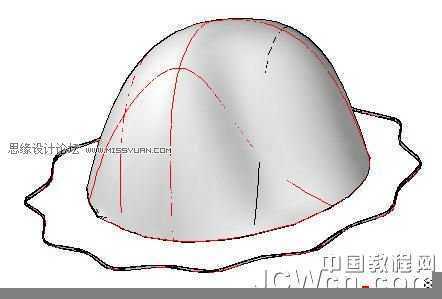 AutoCAD 2011教程：用曲面命令制作帽子,PS教程,思缘教程网