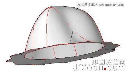 AutoCAD 2011教程：用曲面命令制作帽子,PS教程,思缘教程网