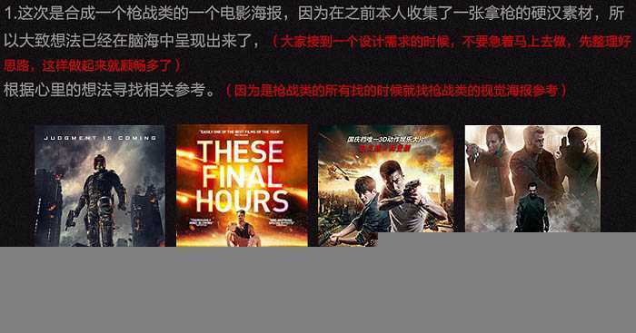 ‘Photoshop制作超酷的枪战片电影海报教程‘