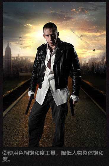 ‘Photoshop制作超酷的枪战片电影海报教程‘