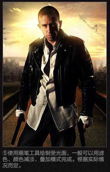 ‘Photoshop制作超酷的枪战片电影海报教程‘