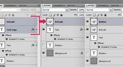 ‘Photoshop设计制作七彩缤纷多层水晶立体字教程‘