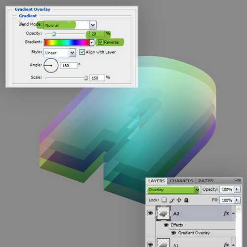 ‘Photoshop设计制作七彩缤纷多层水晶立体字教程‘