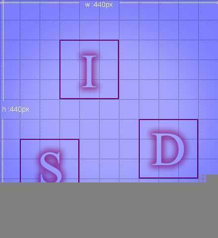 步骤一,背景宽高示意图