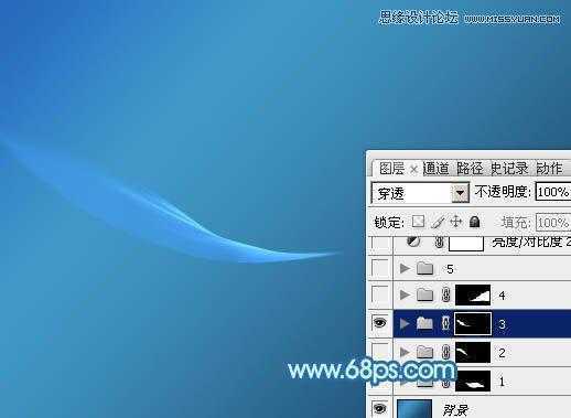 ‘教你用PS设计蓝色时尚的动感背景‘
