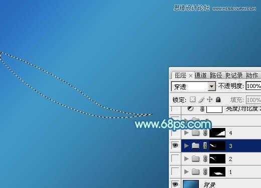 ‘教你用PS设计蓝色时尚的动感背景‘