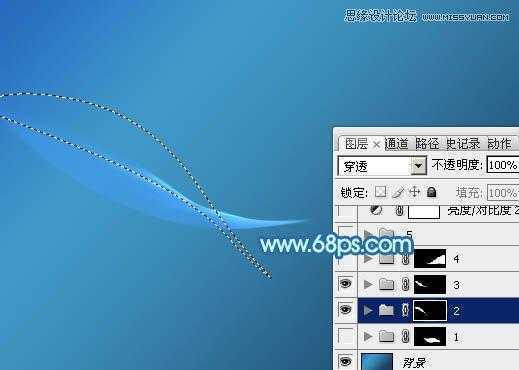 ‘教你用PS设计蓝色时尚的动感背景‘