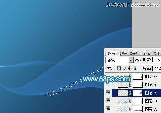 ‘教你用PS设计蓝色时尚的动感背景‘