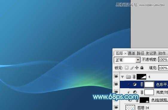 ‘教你用PS设计蓝色时尚的动感背景‘