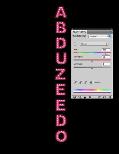 ‘Photoshop打造发光的红色霓虹字‘
