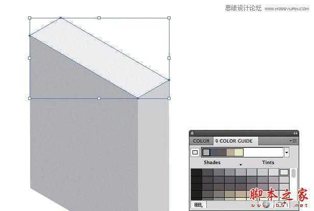 Illustrator使用3D工具和参考线来创建立体的图标,脚本之家