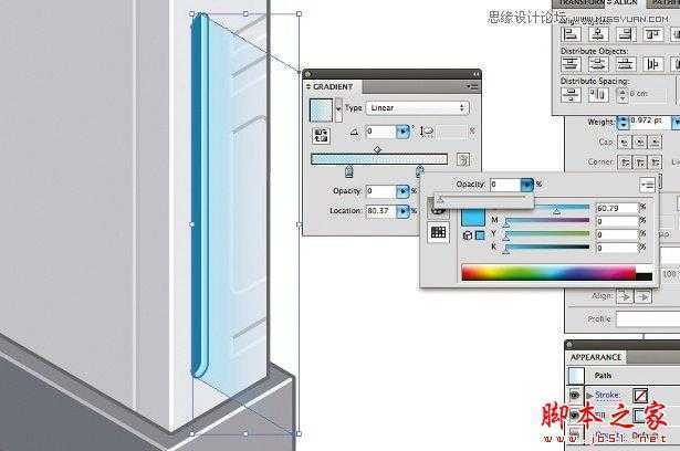 Illustrator使用3D工具和参考线来创建立体的图标,脚本之家