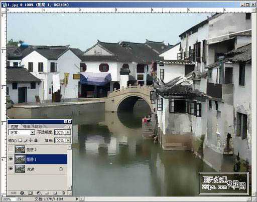 ‘photoshop利用历史艺术画笔快速打造水墨风格图片‘