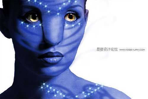 ‘Photoshop设计制作唯美的阿凡达电影海报教程‘