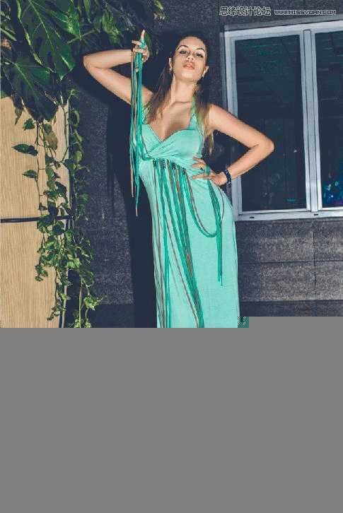 ‘Photoshop调出室内人像模特金属质感肤色效果教程‘