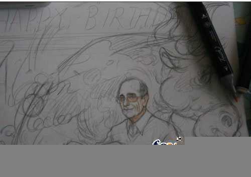 手绘插画过程 脚本之家 painter教程