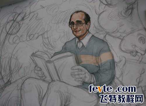 手绘插画过程 脚本之家 painter教程