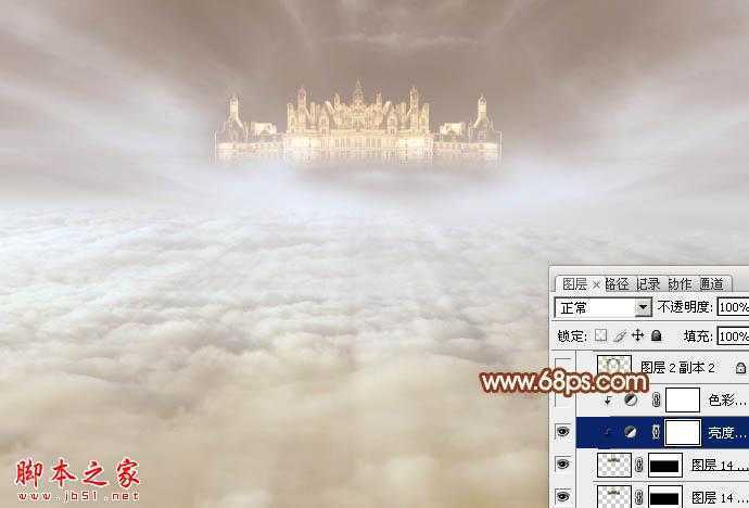 ‘Photoshop设计打造出圣洁唯美梦幻般的天使婚片‘