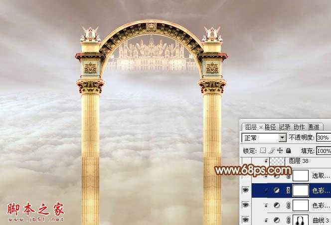 ‘Photoshop设计打造出圣洁唯美梦幻般的天使婚片‘