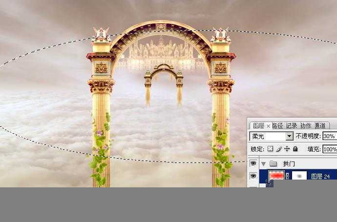 ‘Photoshop设计打造出圣洁唯美梦幻般的天使婚片‘