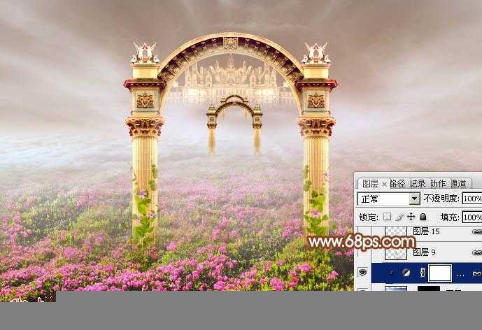 ‘Photoshop设计打造出圣洁唯美梦幻般的天使婚片‘