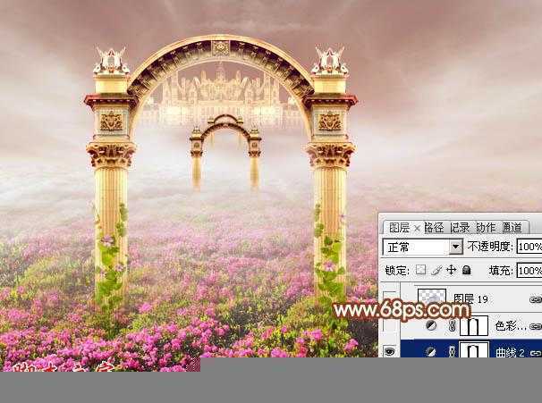 ‘Photoshop设计打造出圣洁唯美梦幻般的天使婚片‘