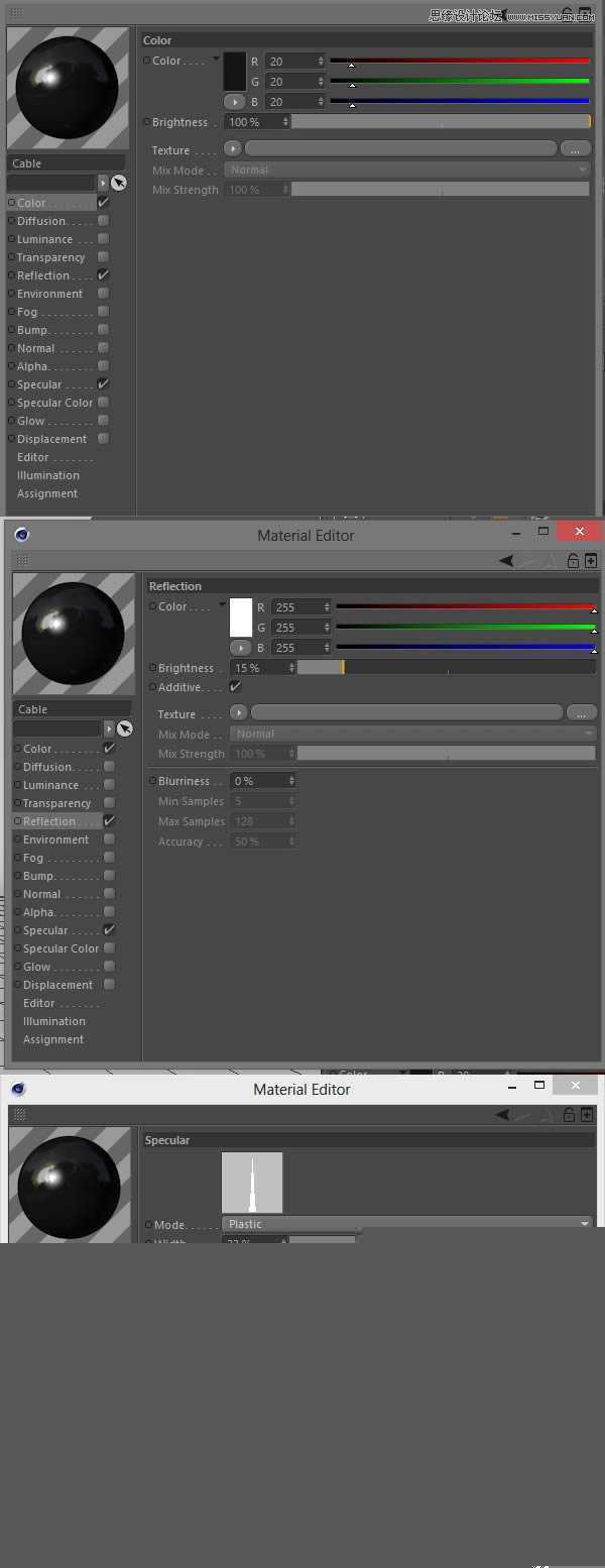 ‘Photoshop结合C4D制作三维立体艺术字母B‘
