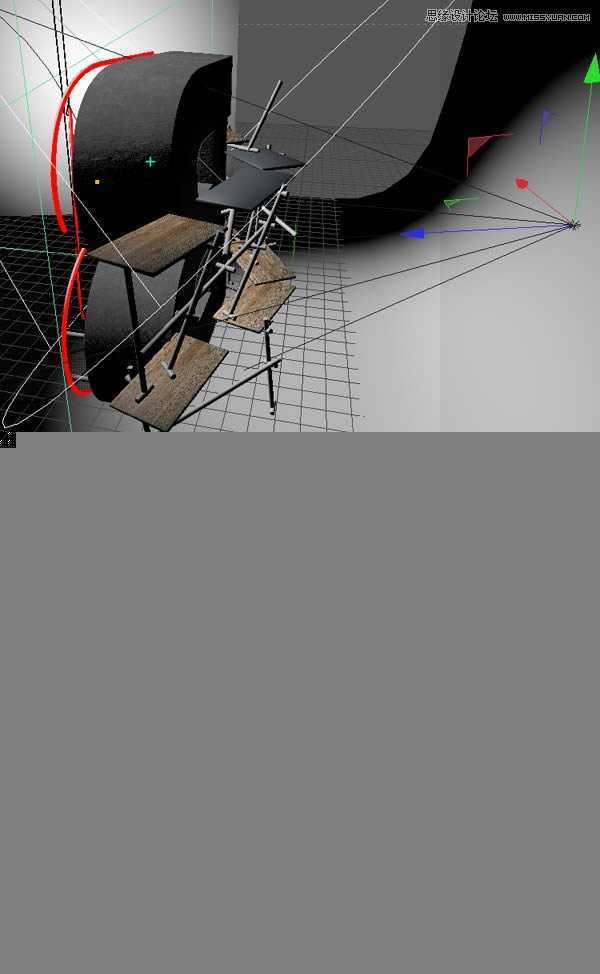 ‘Photoshop结合C4D制作三维立体艺术字母B‘