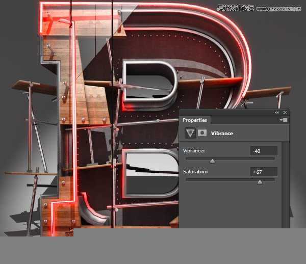 ‘Photoshop结合C4D制作三维立体艺术字母B‘
