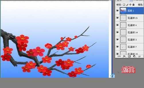 Photoshop教程：鼠绘梅花_脚本之家jb51.net网络转载