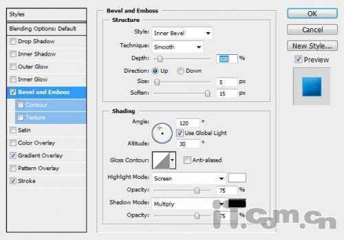 ‘Photoshop打造沾满水花的蓝色水晶字‘