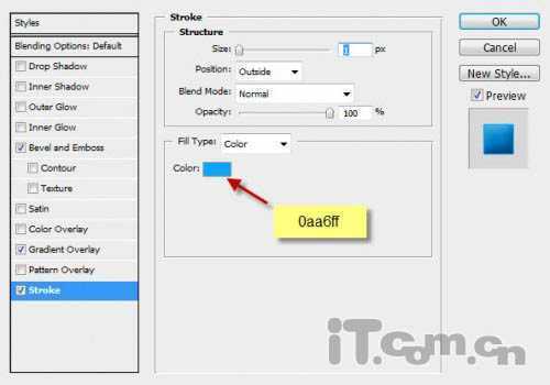 ‘Photoshop打造沾满水花的蓝色水晶字‘