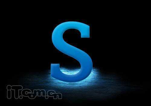 ‘Photoshop打造沾满水花的蓝色水晶字‘