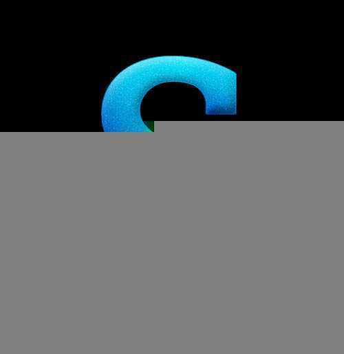 ‘Photoshop打造沾满水花的蓝色水晶字‘