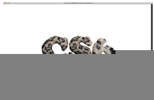 ‘PhotoShop(PS)设计打造出非常酷的毛茸茸字体效果实例教程‘