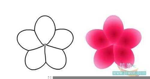 Flash新手鼠绘(5):梅花花瓣的制作(2)