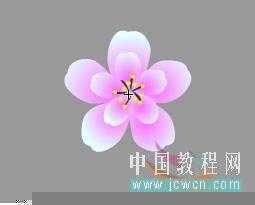 Flash新手鼠绘(5):梅花花瓣的制作(4)