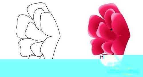 Flash新手鼠绘(5):梅花花瓣的制作(4)