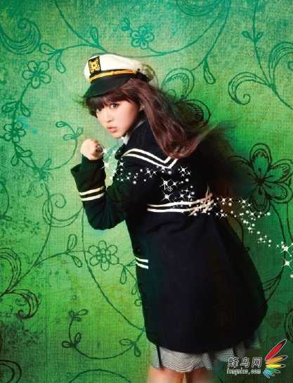 ‘PS为美女人像图片添加小元素制作成创意梦幻效果‘