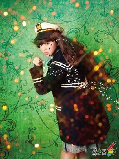 ‘PS为美女人像图片添加小元素制作成创意梦幻效果‘