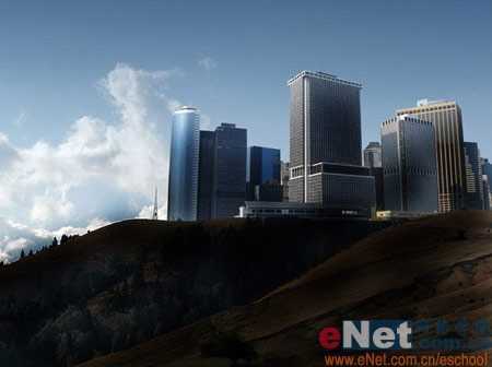 Photoshop照片合成:壮观辉煌的都市