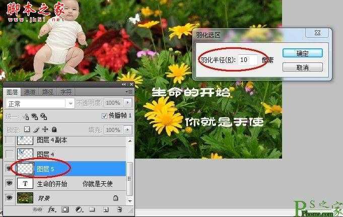 ‘photoshop为宝宝写真照增加动态蝴蝶翅膀特效‘