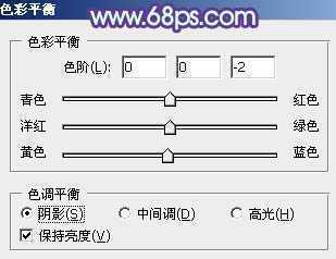 ‘photoshop利用通道替换将房檐下美女图片增加上柔和的蓝色效果‘