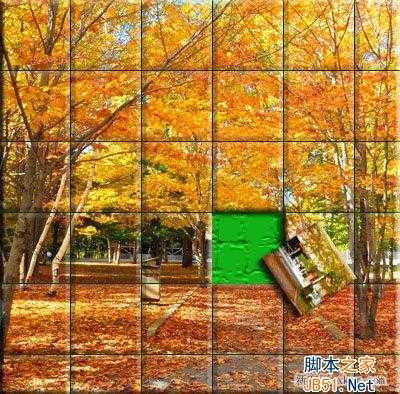 ‘ps把风景图片制作成瓷砖效果图教程‘